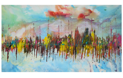Acrylic on Canvas & Wood - SS047
